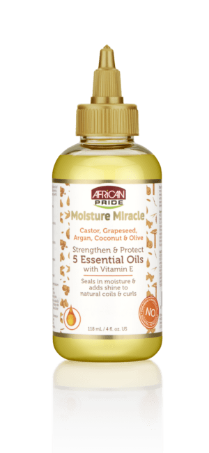 African Pride Moisture Miracle Castor, Grapeseed, Argan, Coconut & Olive 5 Essential Oils