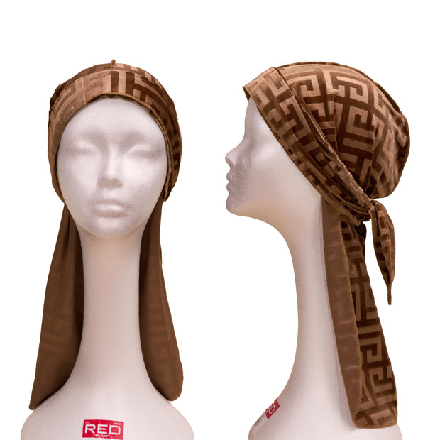 Red by Kiss Bow Wow X Power Wave Pattern Velvet Durag