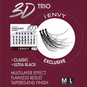 I Envy Kiss 3D Trio Lash Ultra Black