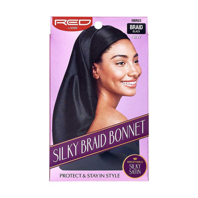Silky Braid Bonnet HBR06 Black