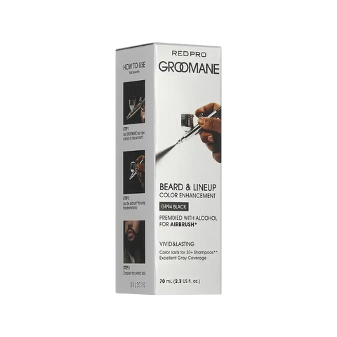 Red Pro Groomane Beard Lineup Color Enhancement – Premixed for Airbrush Use