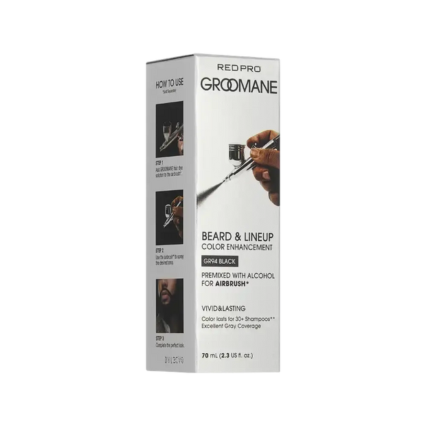 Red Pro Groomane Beard Lineup Color Enhancement – Premixed for Airbrush Use