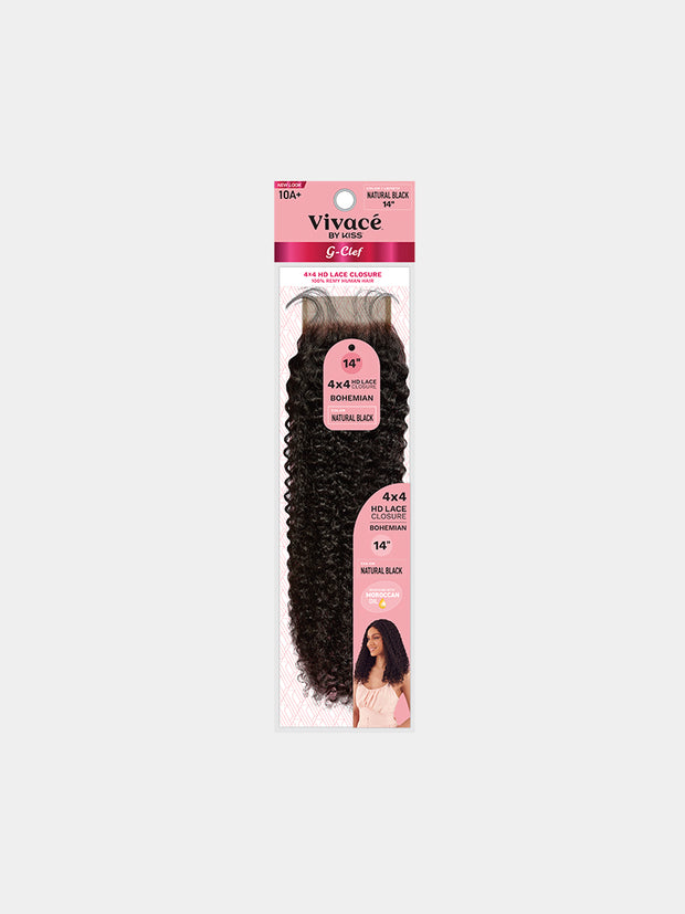 G CLEF4X4 Closure Bohemian Curl