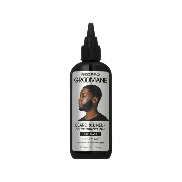 Groomane Semi-Permanent Beard Dye Color Enhancement for Men’s Beards, Hairlines & Fades