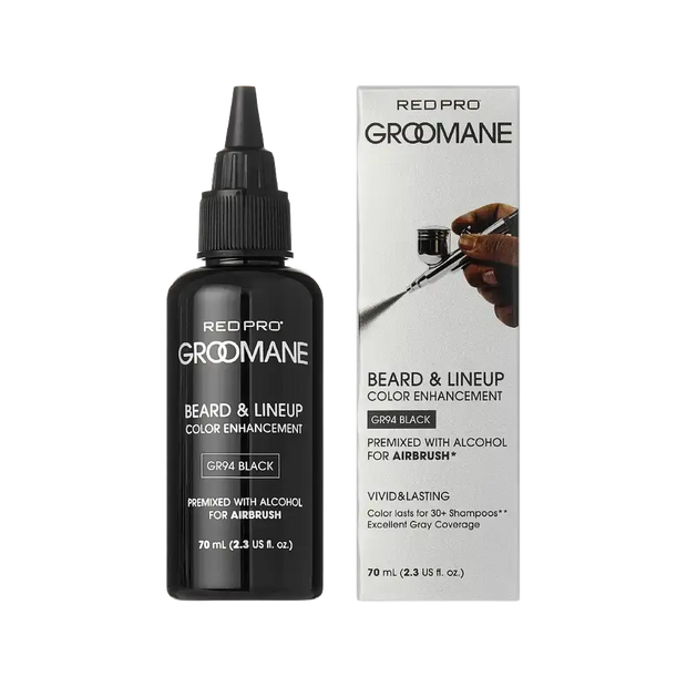 Red Pro Groomane Beard Lineup Color Enhancement – Premixed for Airbrush Use