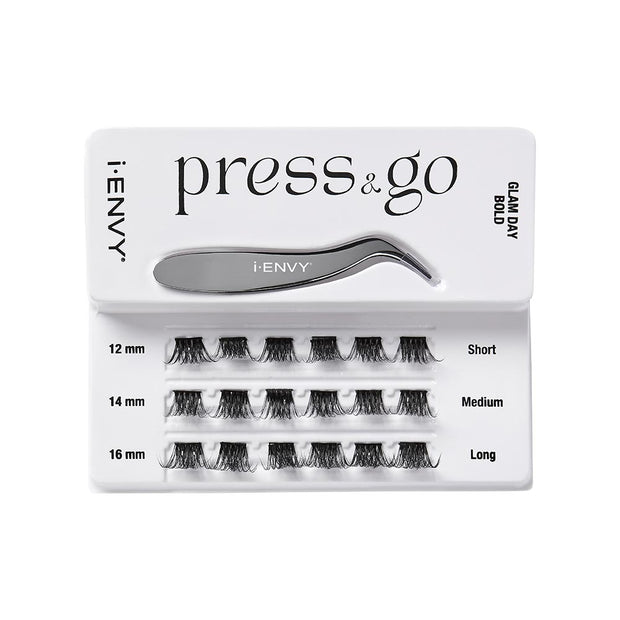 IEnvy by Kiss Press & Go Press On Cluster Lashes All-in-One Kit