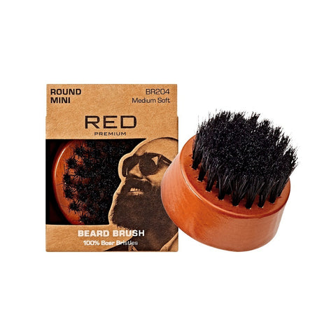 Red by Kiss Premium Beard Medium Soft Round Mini Brush-BR204