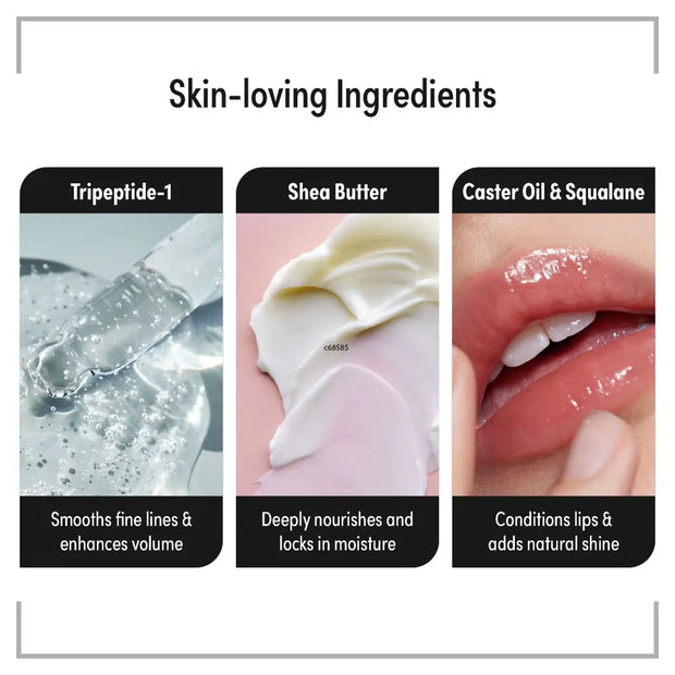 Peptide Pout Lip Treatment – Hydrating Gloss with Cooling Metal Tip