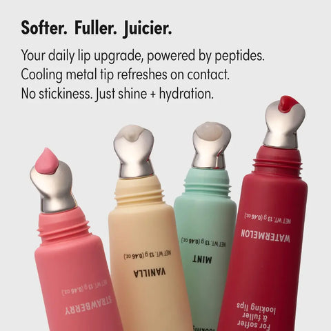 Peptide Pout Lip Treatment – Hydrating Gloss with Cooling Metal Tip