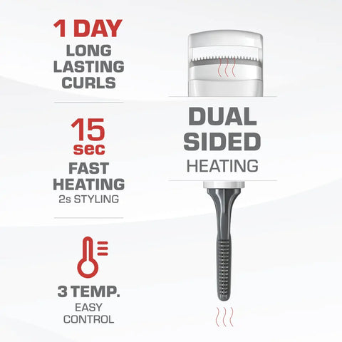 Electric Dual-Sided Heated Eyelash Curler & Curling Wand