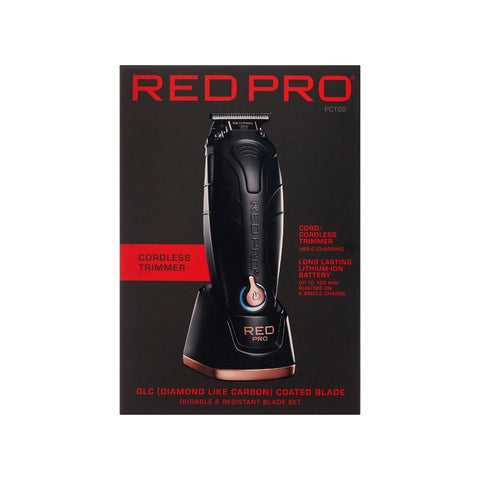 PCT02 Red PRO Professional Cordless Hair Finishing Trimmer