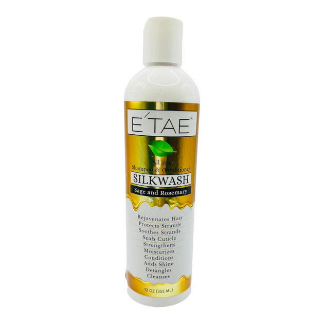 E'tae Silkwash All In One Shampoo & Conditioner 12 oz Hair & Stuff 216