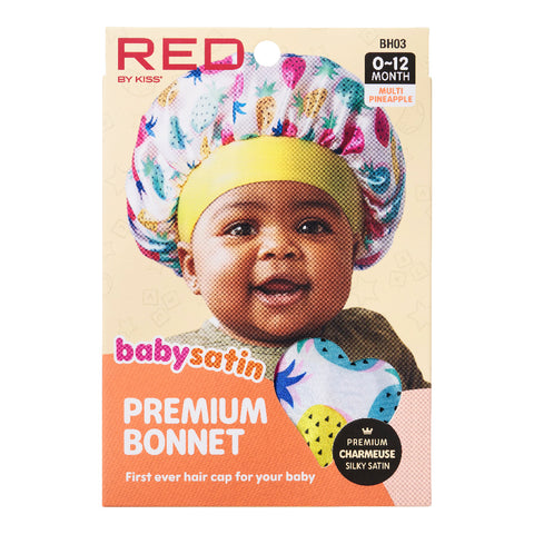 RED BY KISS Baby Satin Bonnet