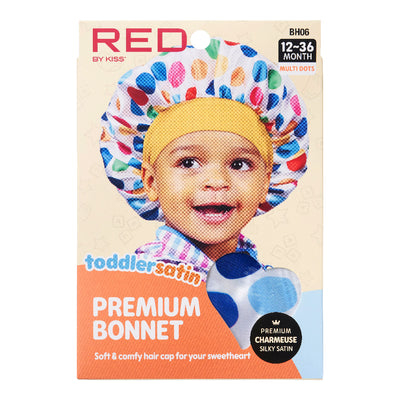 RED BY KISS Toddler Satin Bonnet