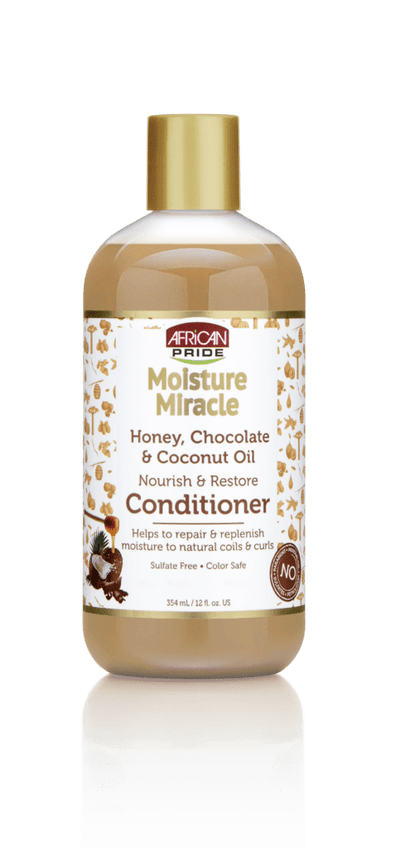 African Pride Moisture Miracle Honey, Chocolate & Coconut Oil Conditioner Bonus Size 16oz