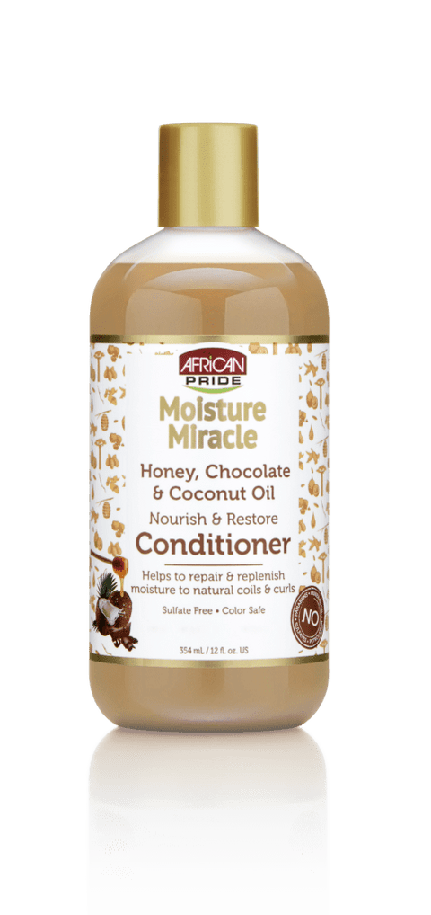 African Pride Moisture Miracle Honey, Chocolate & Coconut Oil Conditioner Bonus Size 16oz