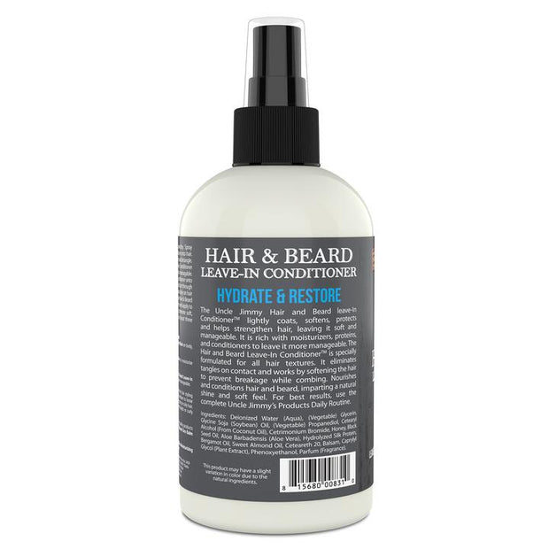 Uncle Jimmy HAIR & BEARD LEAVE-IN CONDITIONER 8OZ