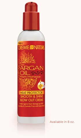 Creme of Nature Argan Oil Heat Protector Smooth & Shine Blow Out Creme