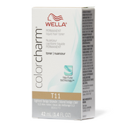 Wella Color Charm Permanent Liquid Toner T11 Lightest Beige Blonde 1.4 oz