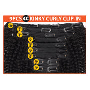 LUV CLIP IN 9PCS (KINKY CURLY)