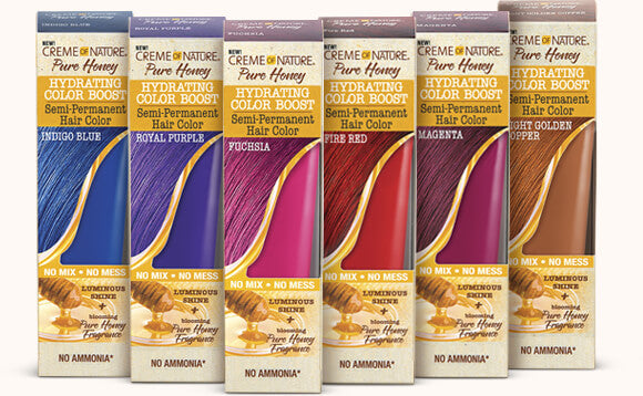 Creme of Nature PURE HONEY HYDRATING COLOR BOOST Semi-Permanent Hair Color